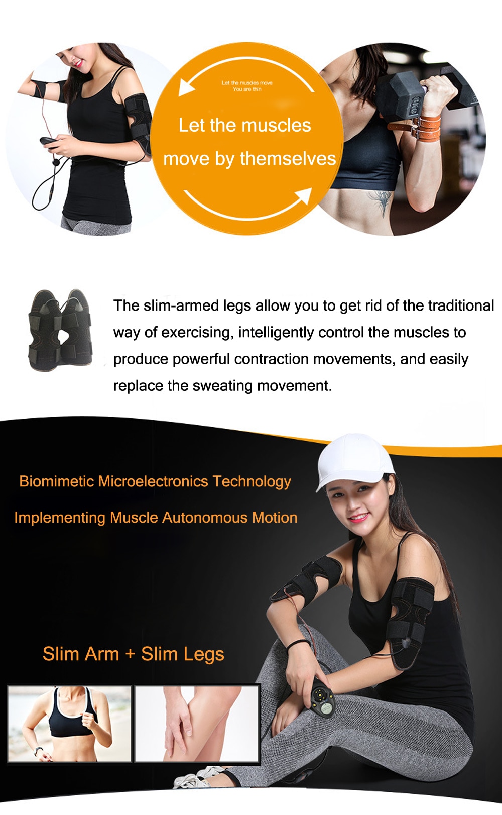 Electric EMS Muscle Stimulator Arm Thigh Fitness Belt Calf Slimming Electrostimulator Lose Weight Bodybuilding Massage Machine