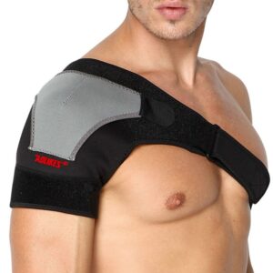  YDTZ Double Shoulder Support Brace Strap Wrap Neoprene  Protector,Adjustable Sports Shoulder Support Belt Back Pain Relief Double  Bandage Cross Compression (Small) : Health & Household